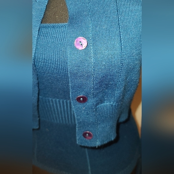 KOR@KOR wool knit top and Cropped Knit cardigan Coord set, made in Italy S - Picture 3 of 16